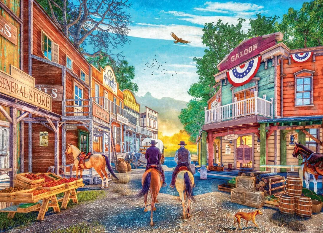 Eurographics Wild West Town Legpuzzel 1000 Stuks