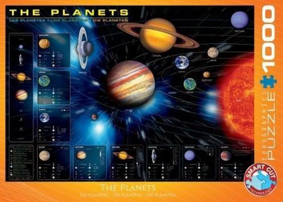 Eurographics De Planeten Legpuzzel 1000 Stuks - 68x48cm - Meerkleurig