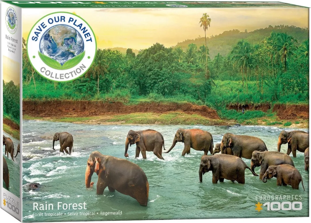 Eurographics Red de Planeet! Regenbos Legpuzzel 1000 Stuks - 68x48cm