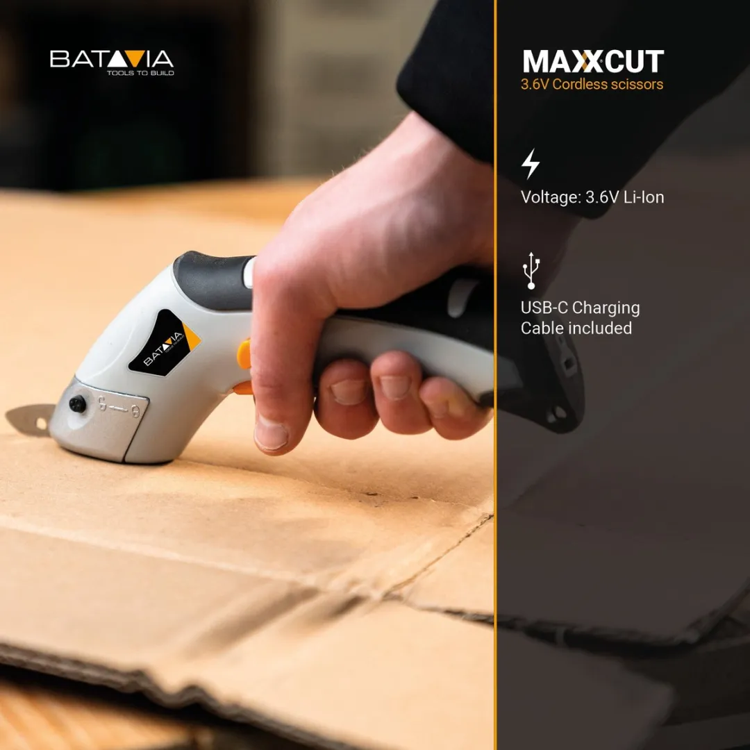 Batavia Maxxcut Accuschaar 3.6V - 10100 RPM - Zwart/Grijs - afbeelding 6 van 6