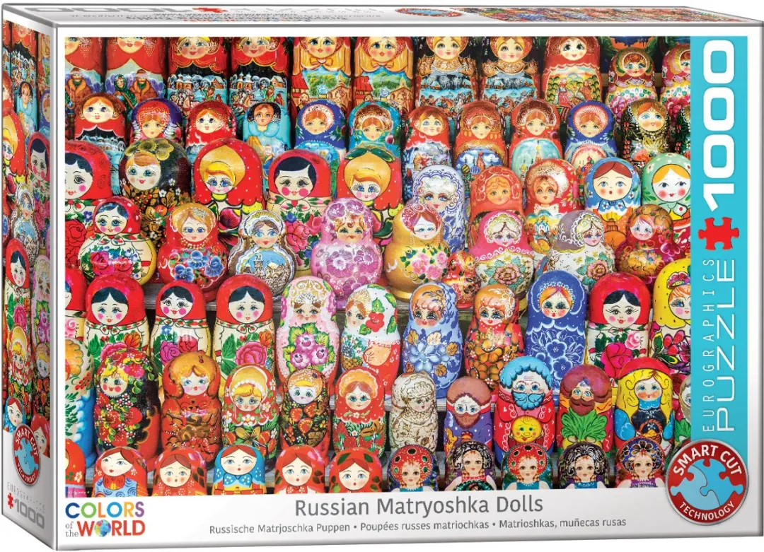 Eurographics Russische Matroesjka-poppetjes Legpuzzel 1000 Stuks - Meerkleurig
