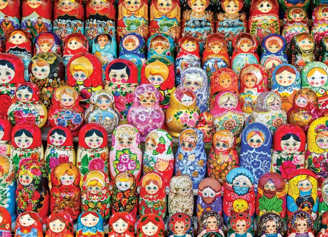 Eurographics Russische Matroesjka-poppetjes Legpuzzel 1000 Stuks - Meerkleurig