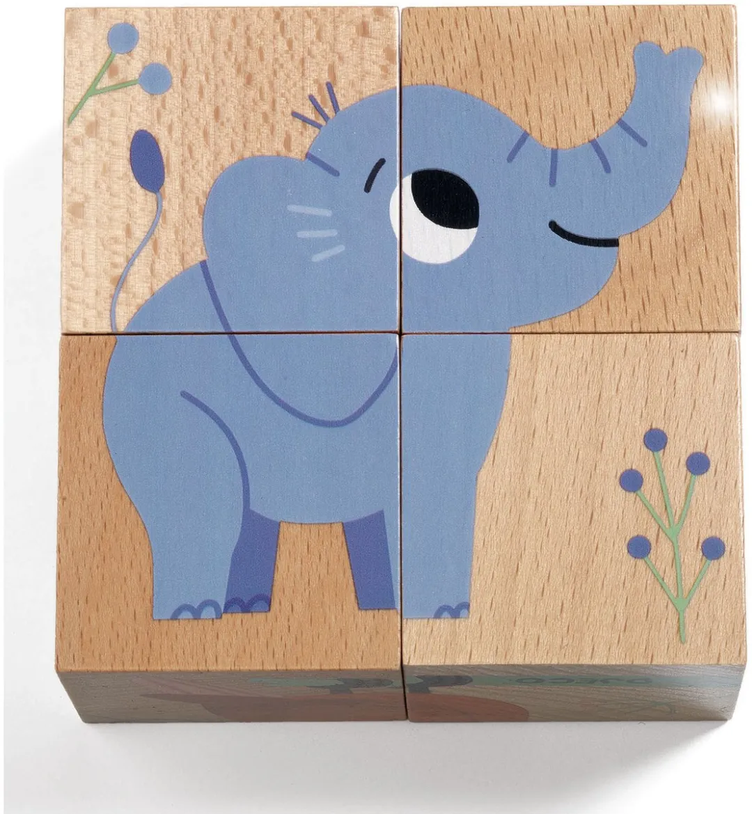 Djeco Wild & Co Houten Puzzel 100 Stuks