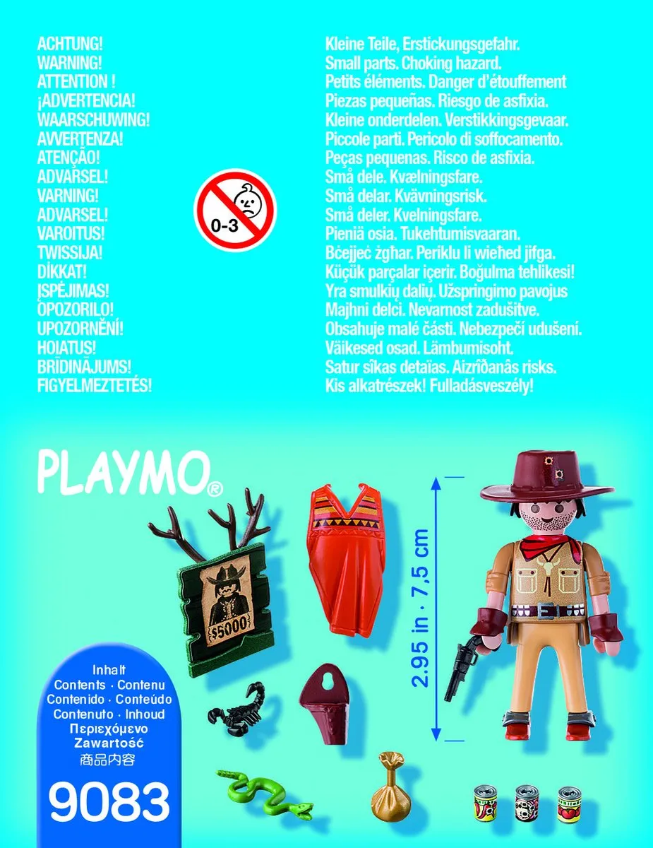 Playmobil Wilde Westen Revolverheld 9083 - Multi Color
