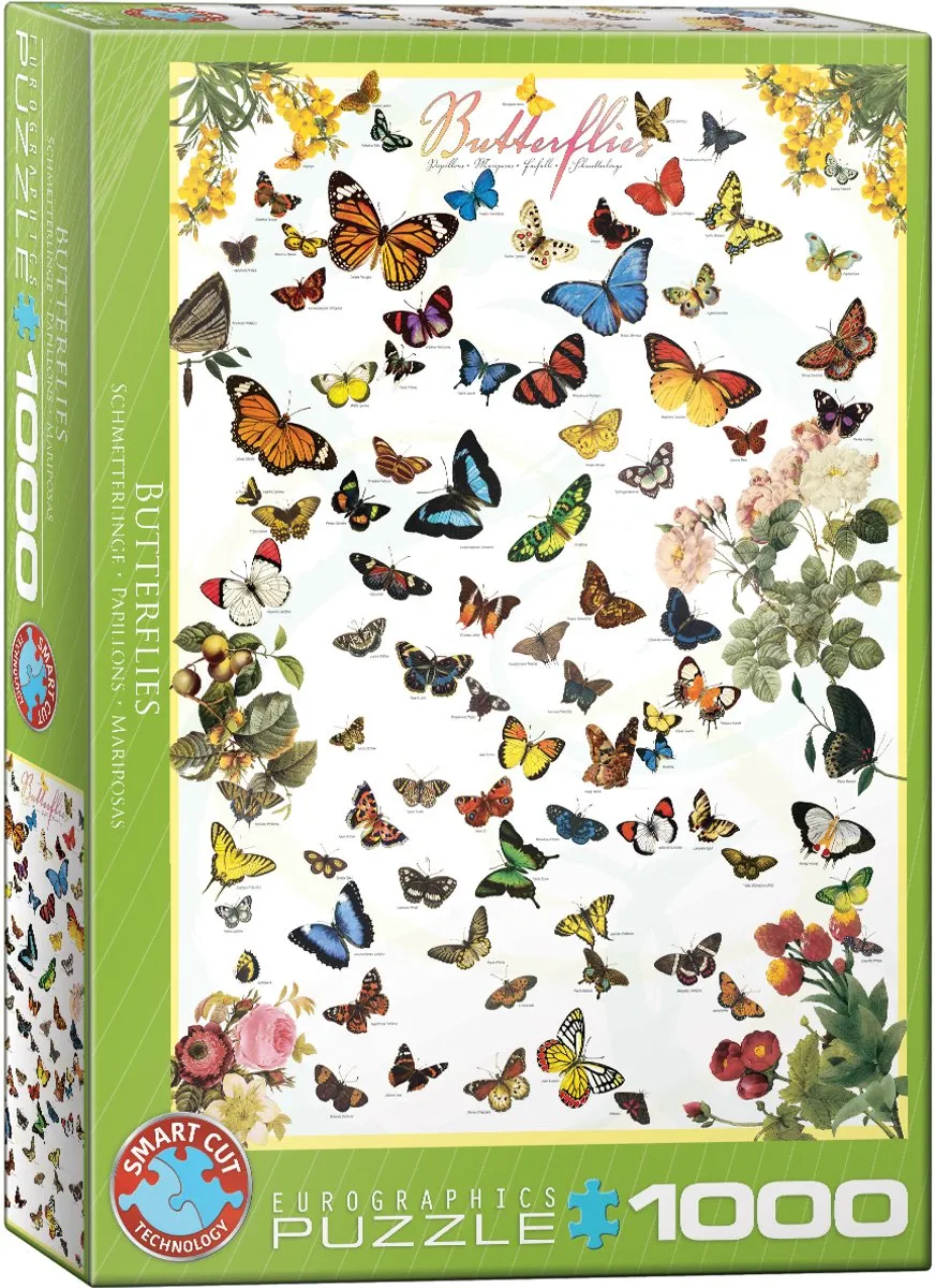 Eurographics Vlinders Legpuzzel 1000 Stuks
