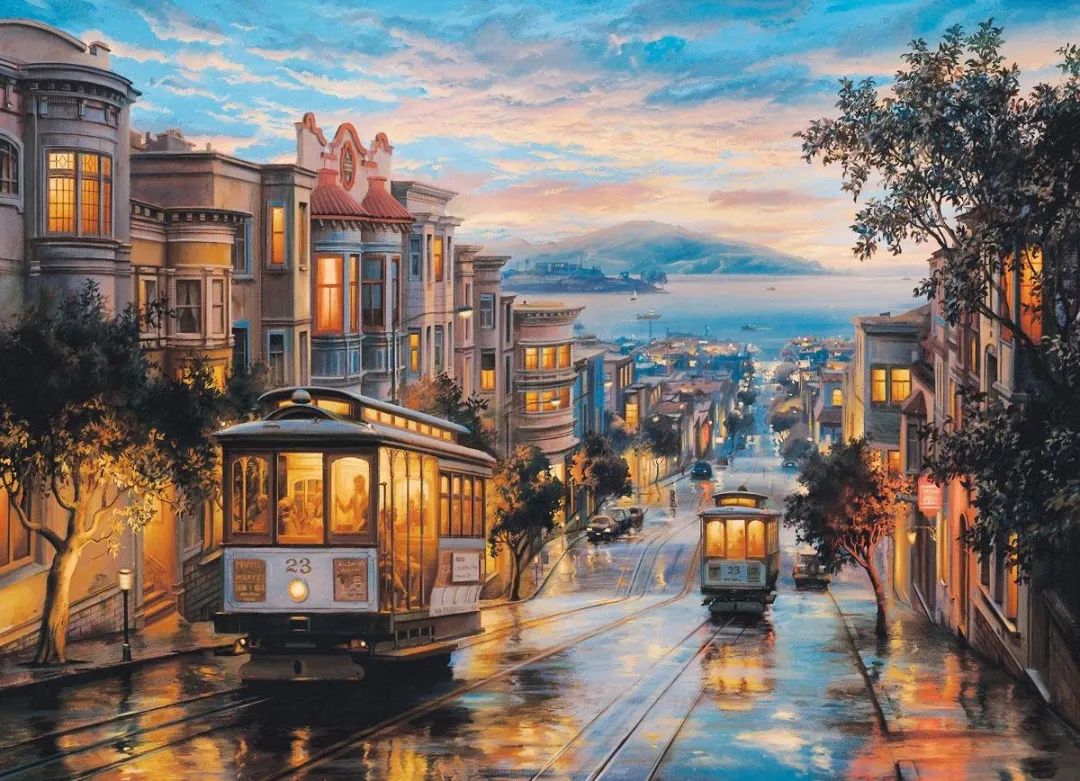 Eurographics San Francisco Kabelbaanparadijs Legpuzzel 1000 Stuks - MPN eu6000-0957