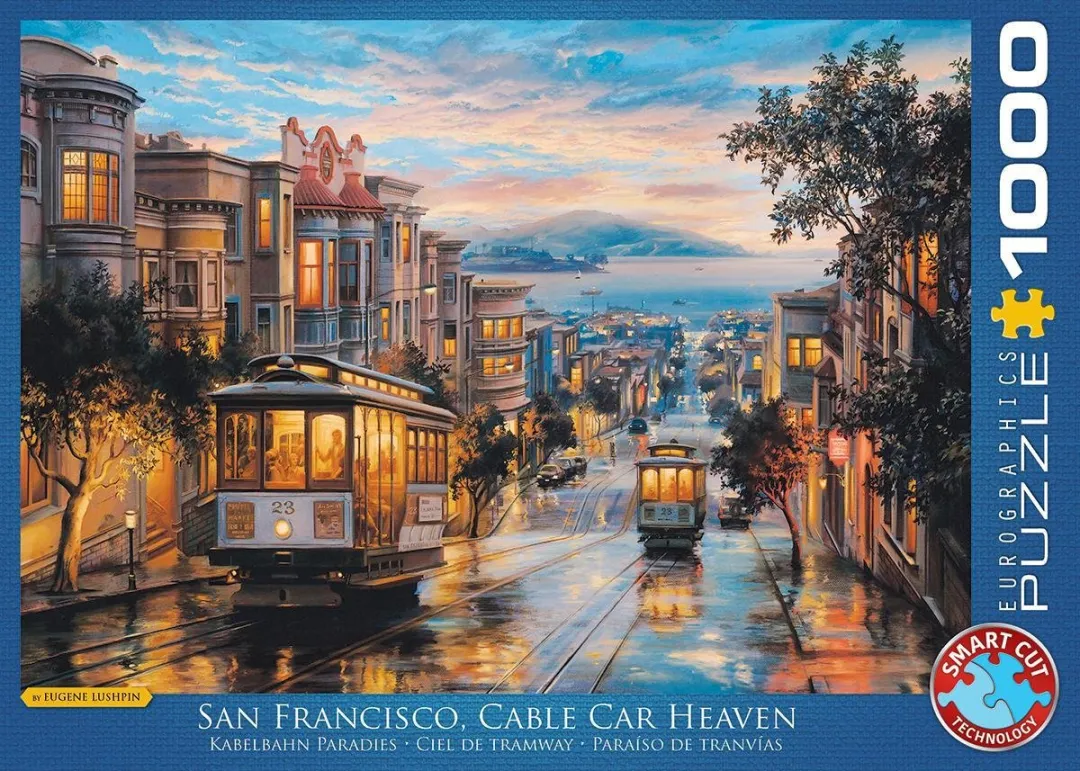 Eurographics San Francisco Kabelbaanparadijs Legpuzzel 1000 Stuks - MPN eu6000-0957