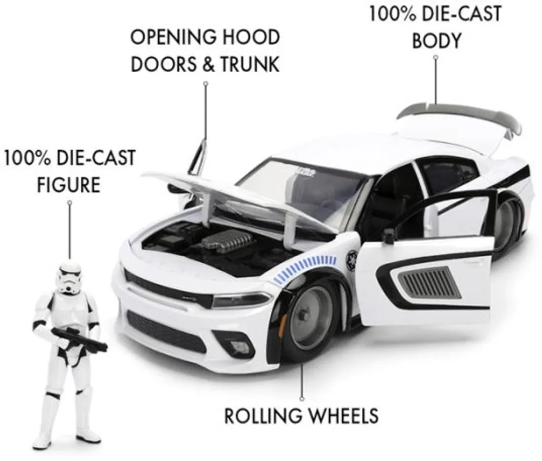 Jada Toys Star Wars Stormtrooper & Dodge Charger SRT Hellcat 1:24 - Multi