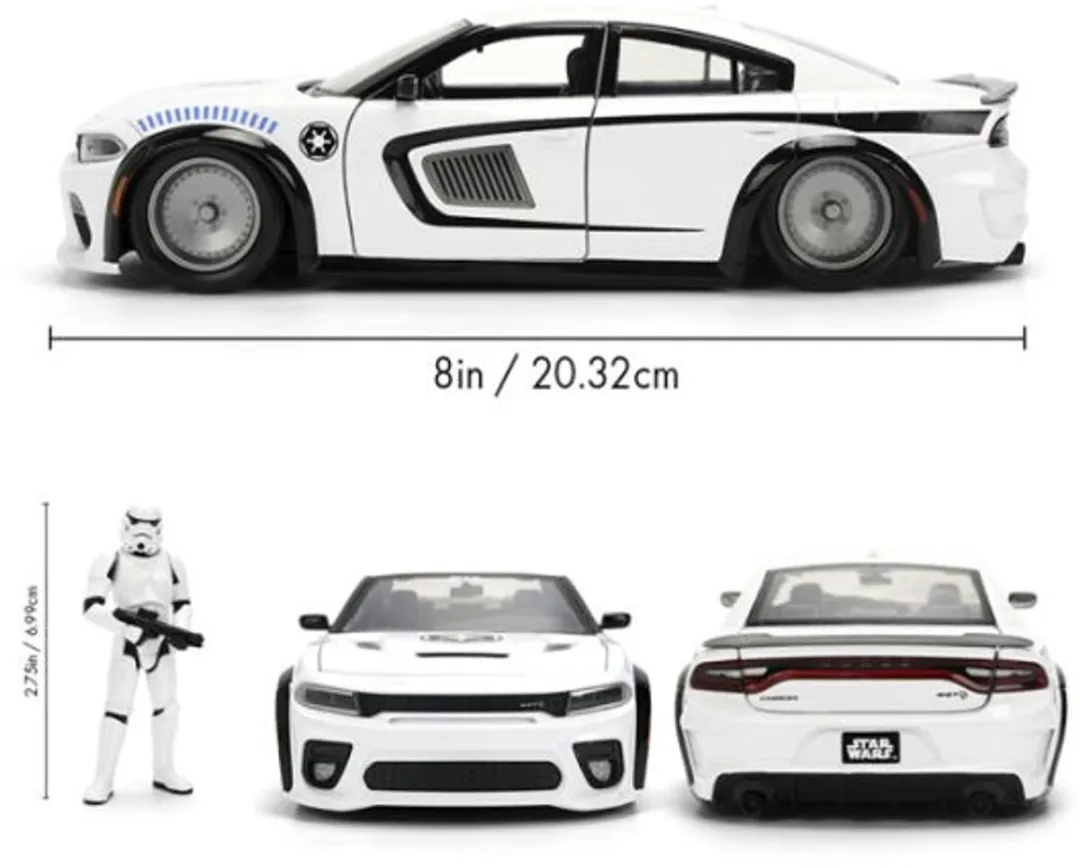Jada Toys Star Wars Stormtrooper & Dodge Charger SRT Hellcat 1:24 - Multi