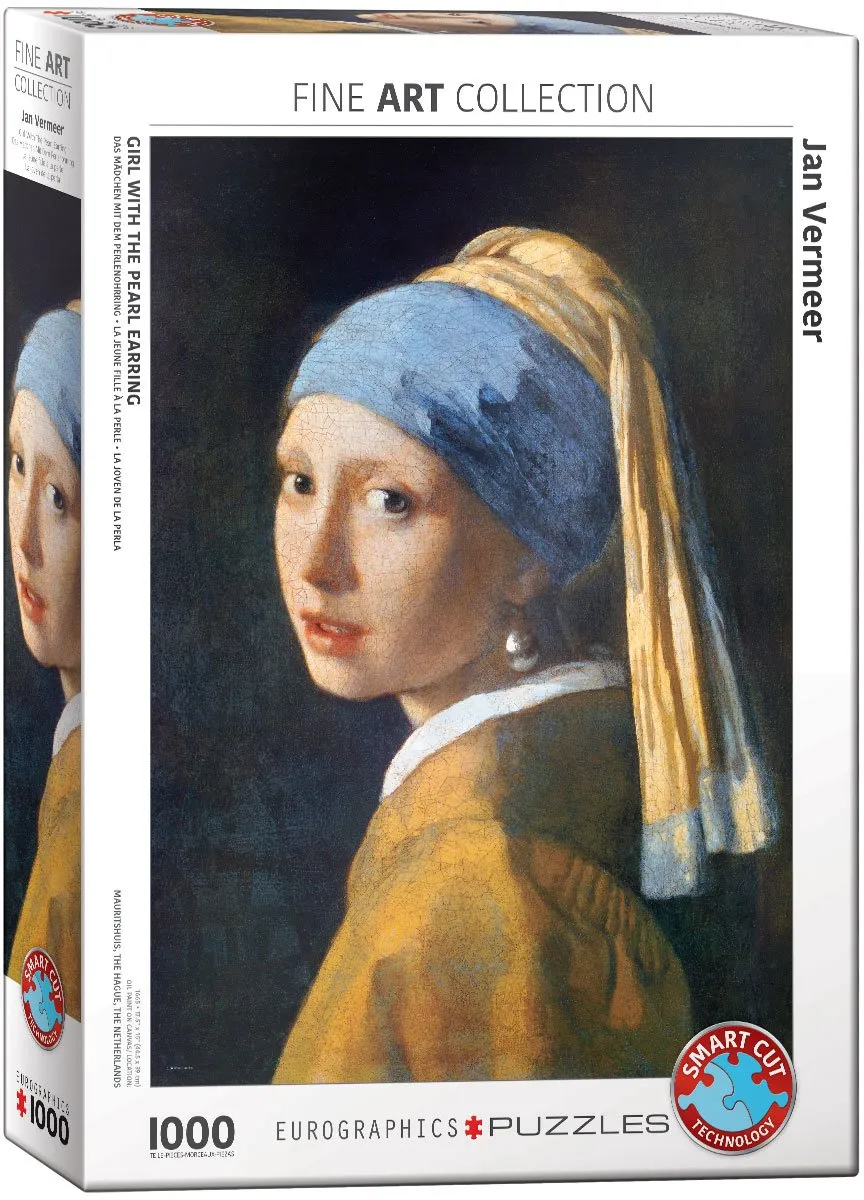 Eurographics Meisje met de Parel Legpuzzel 1000 Stuks - Johannes Vermeer