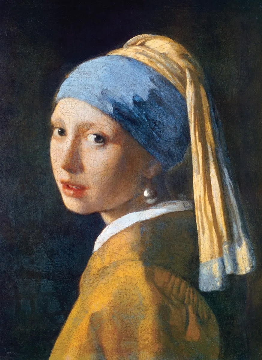 Eurographics Meisje met de Parel Legpuzzel 1000 Stuks - Johannes Vermeer