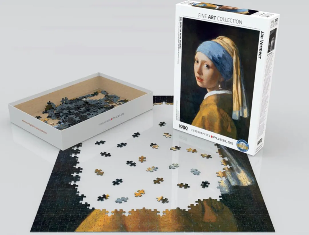 Eurographics Meisje met de Parel Legpuzzel 1000 Stuks - Johannes Vermeer