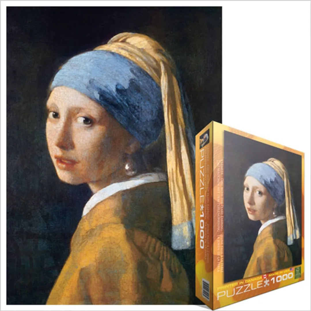 Eurographics Meisje met de Parel Legpuzzel 1000 Stuks - Johannes Vermeer