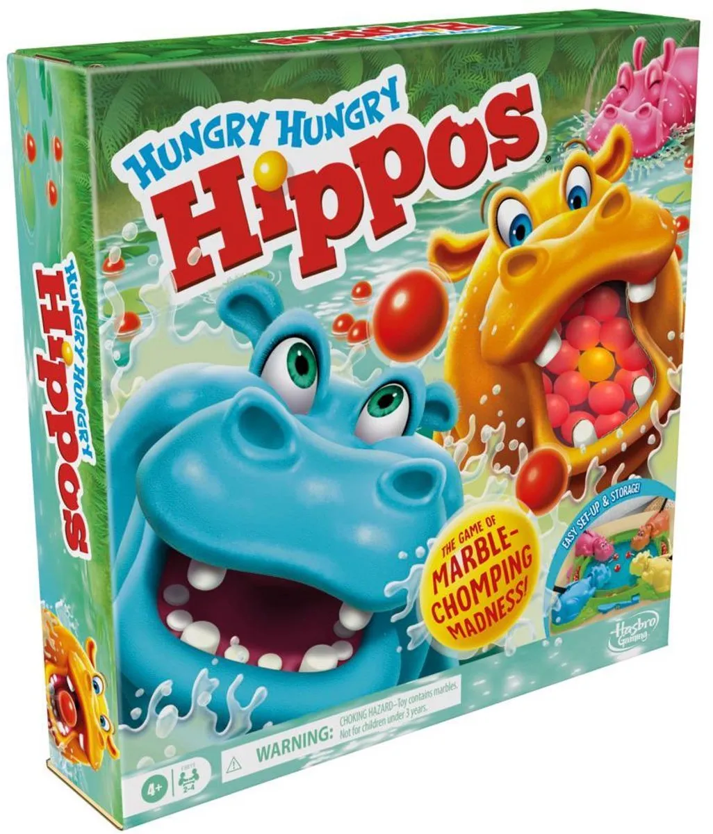 Hasbro Hippos Gloutons Bordspel - 2-4 Spelers