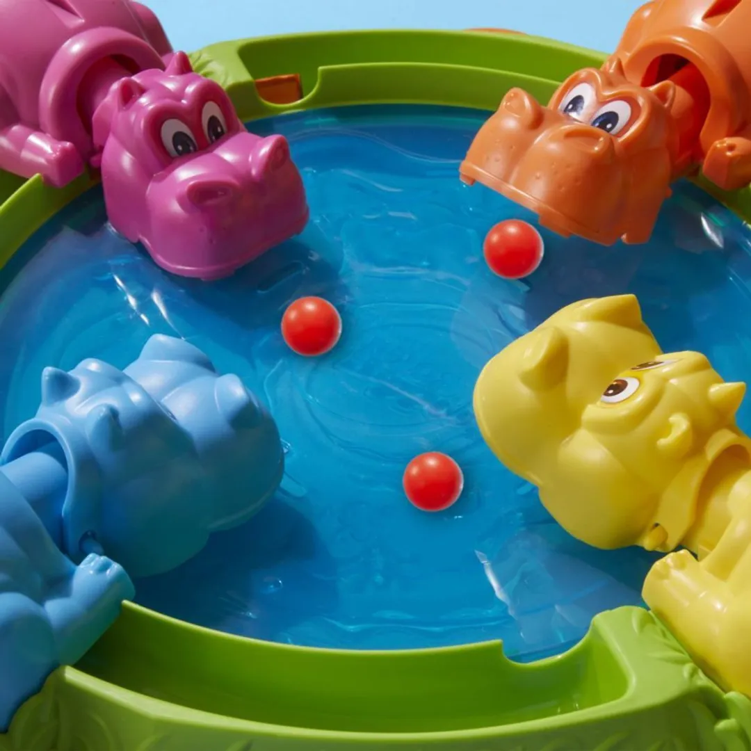 Hasbro Hippos Gloutons Bordspel - 2-4 Spelers - afbeelding 6 van 6