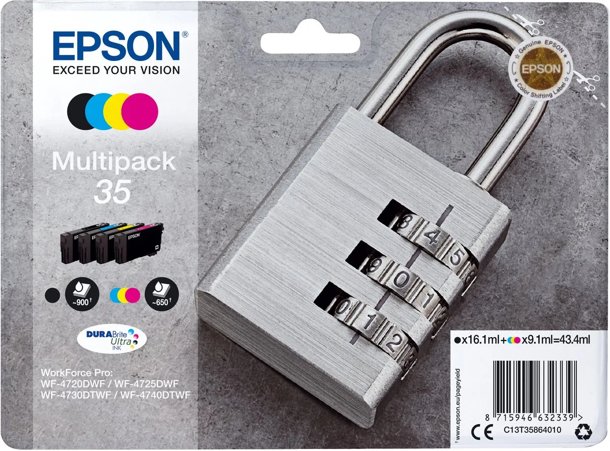 Epson 35 Inktcartridge Multipack - 900 pagina's - Multi