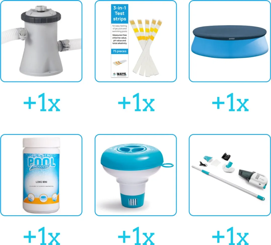 Intex Easy Set Accessoirepakket 28106NP - 6-delig - 1250 l/h