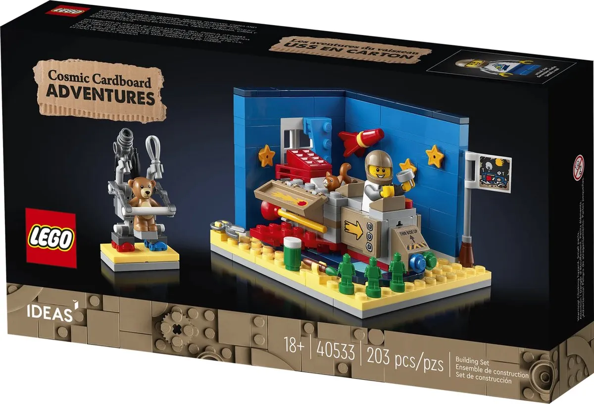 LEGO Ideas Kartonnen Kinderraket 40533 - 203 Stukken - Meerkleurig - afbeelding 2 van 6