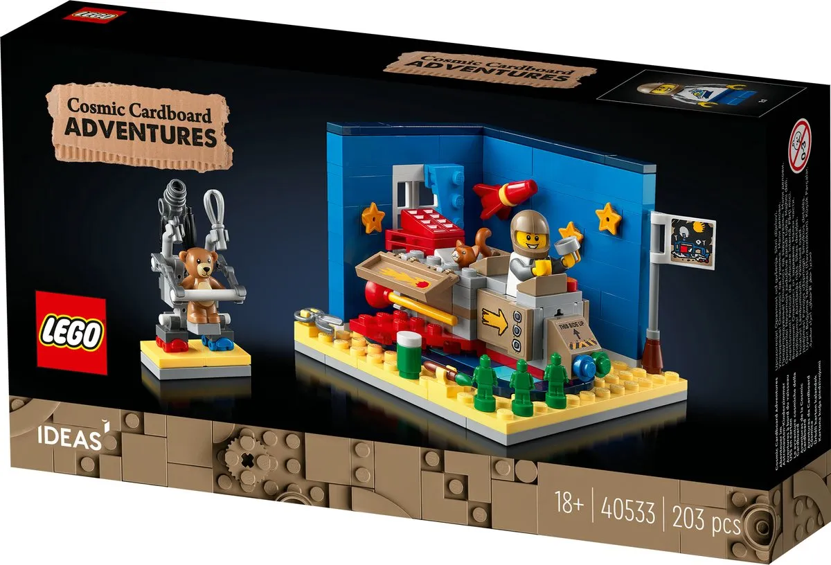 LEGO Ideas Kartonnen Kinderraket 40533 - 203 Stukken - Meerkleurig - afbeelding 4 van 6