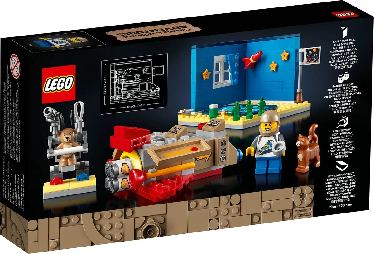 LEGO Ideas Kartonnen Kinderraket 40533 - 203 Stukken - Meerkleurig - afbeelding 6 van 6