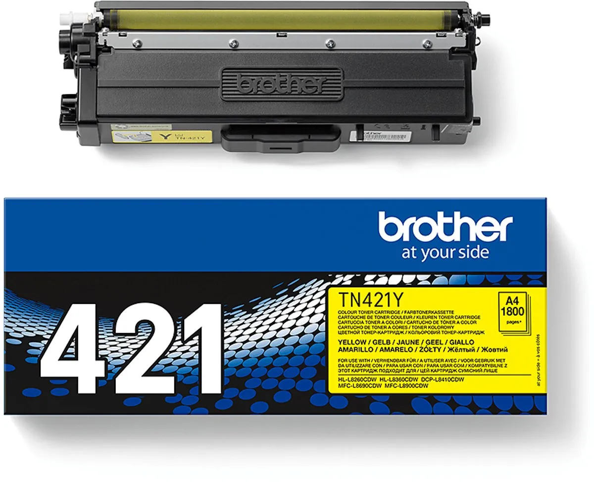 Brother TN421Y Geel Tonercartridge - Origineel
