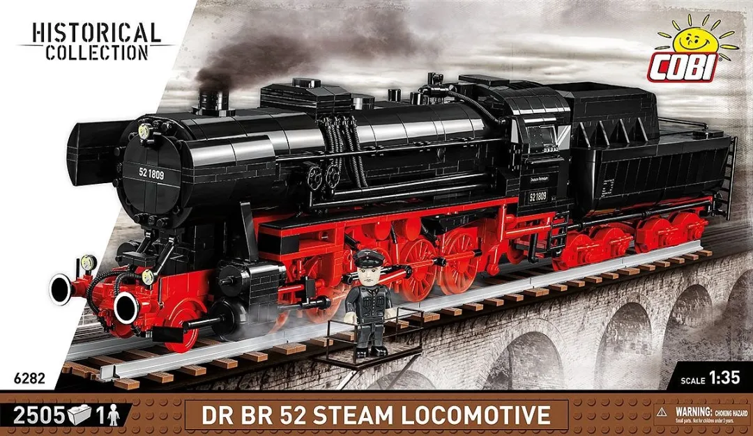 Cobi DR BR 52 Stoomlocomotief COBI-6282 - 2476 Onderdelen