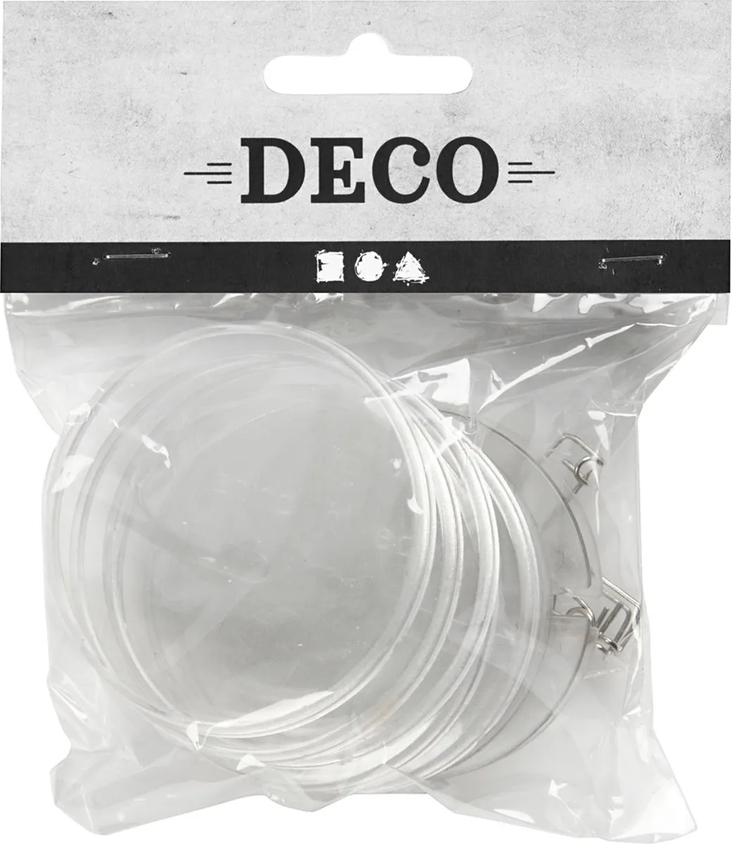 Creativ Company Creotime Buttons 5,5cm - 5 Stuks Transparant