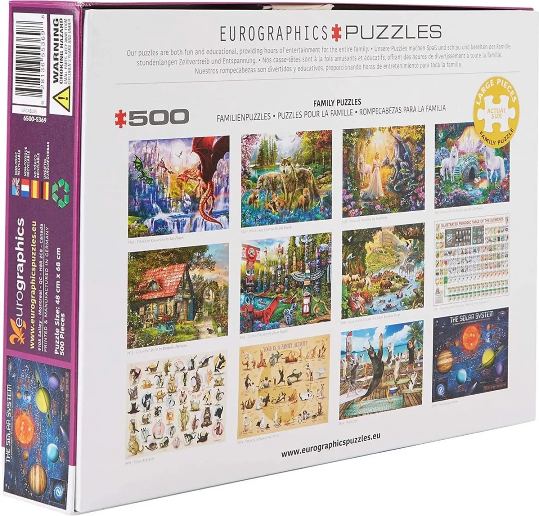 Eurographics Solar System XXL Puzzel - 500 Stuks - Meerkleurig