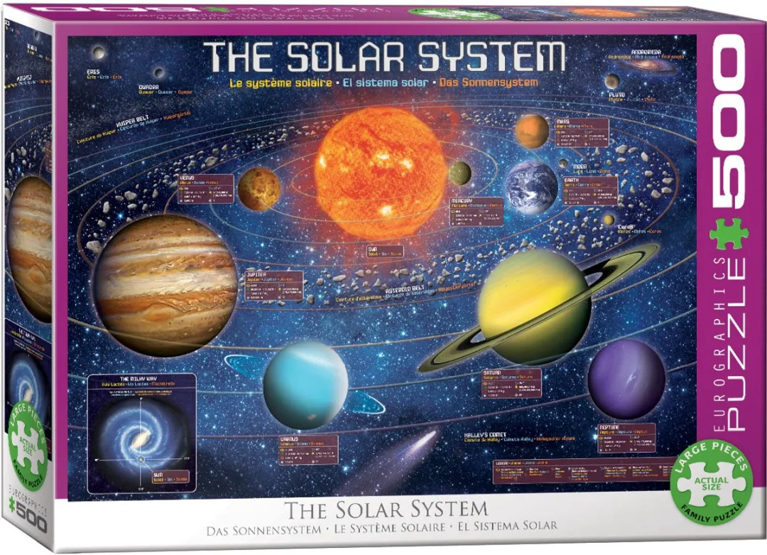 Eurographics Solar System XXL Puzzel - 500 Stuks - Meerkleurig