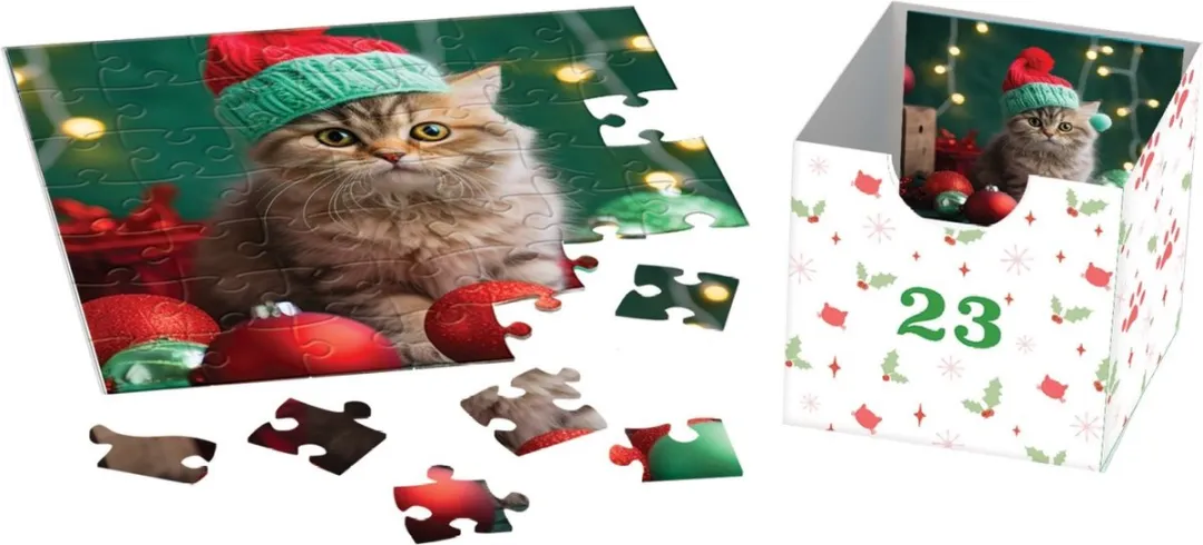 Eurographics Adventskalender Kerstsnorren 24x50 Stuks - Meerkleurig