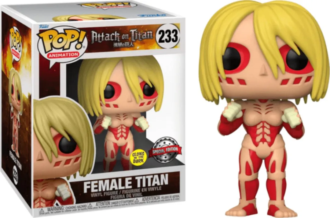 Funko Pop! Super Attack on Titan Female Titan Glow in the Dark 60645