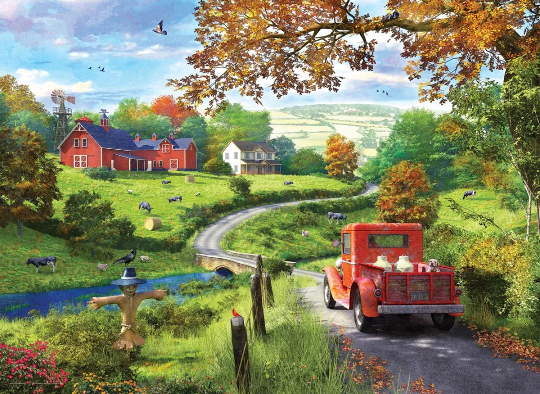 Eurographics De Rit door het Platteland Legpuzzel 1000 Stuks - 68x48cm - Meerkleurig