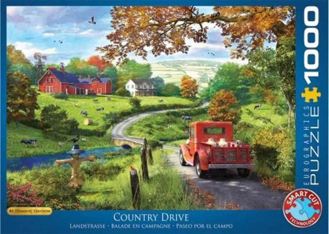 Eurographics De Rit door het Platteland Legpuzzel 1000 Stuks - 68x48cm - Meerkleurig