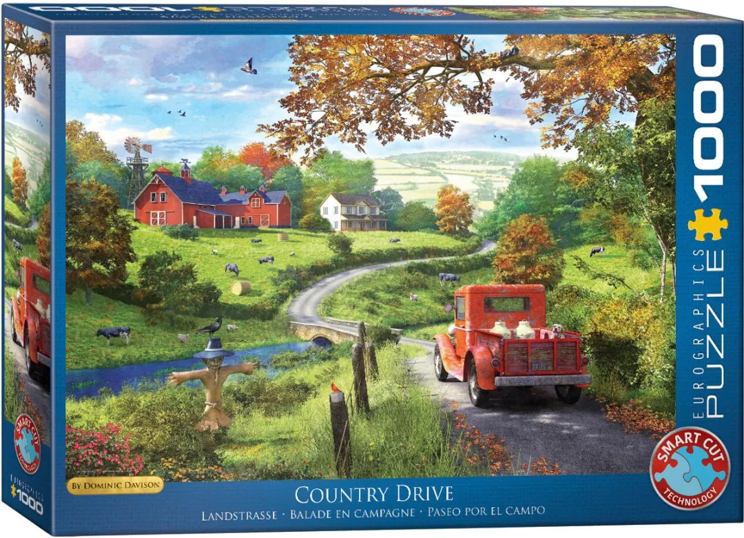 Eurographics De Rit door het Platteland Legpuzzel 1000 Stuks - 68x48cm - Meerkleurig