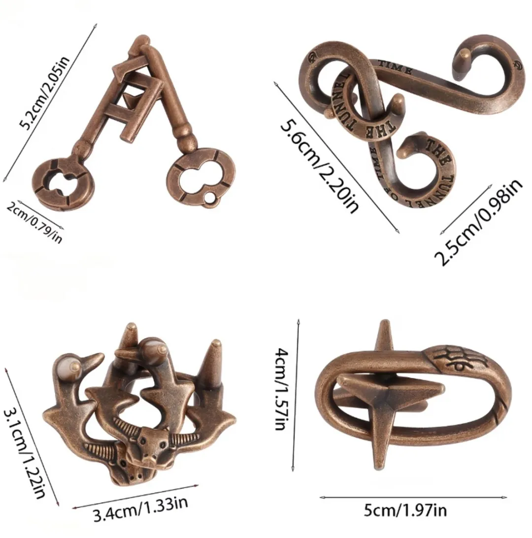 NUVEX Bronskleurige Breinbreker Set 4-delig