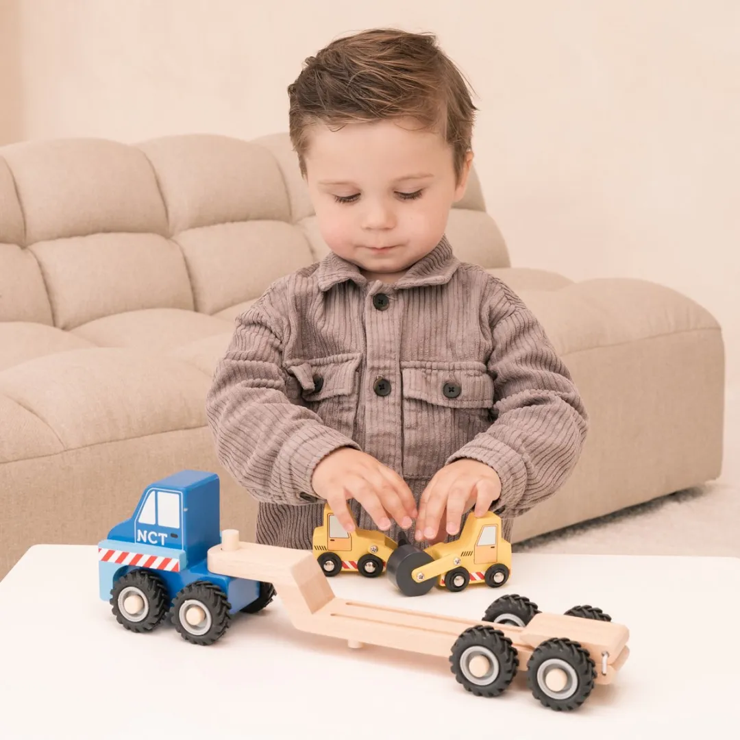 New Classic Toys Houten Vrachtwagen Bouwtransport 11961 - Constructie