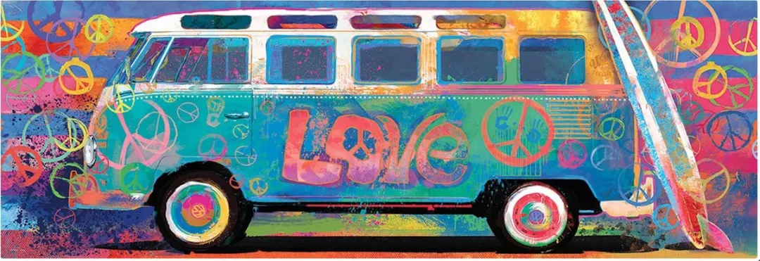 Eurographics Volkswagen Love Bus Panorama Legpuzzel 1000 Stuks