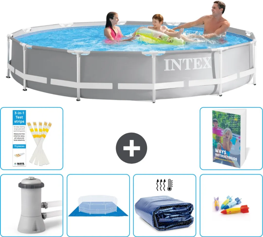 Intex Rond Prism Frame Zwembad 366x76cm