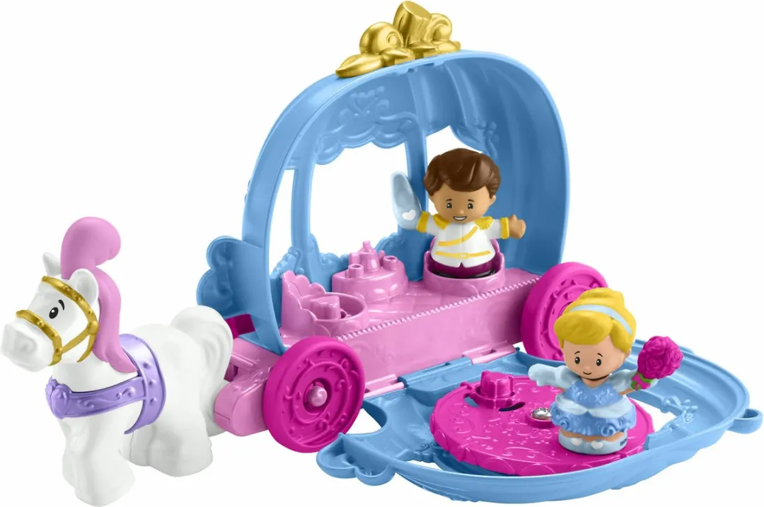 Mattel Disney Princess Assepoester Koets Little People - Meerkleurig