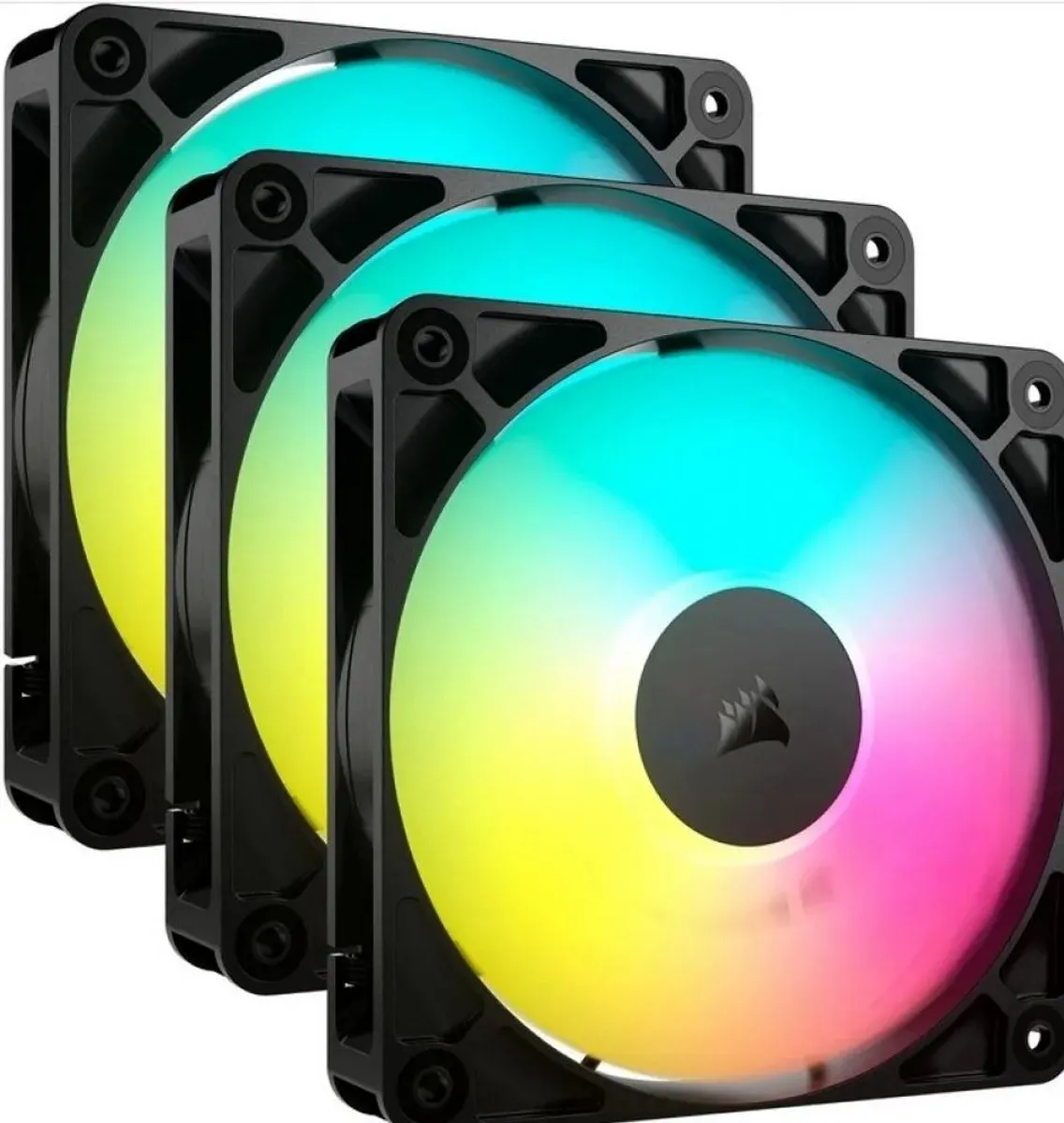 Corsair Nautilus 360 RS ARGB + RS120 ARGB 3-pack - 6x 12cm - Zwart