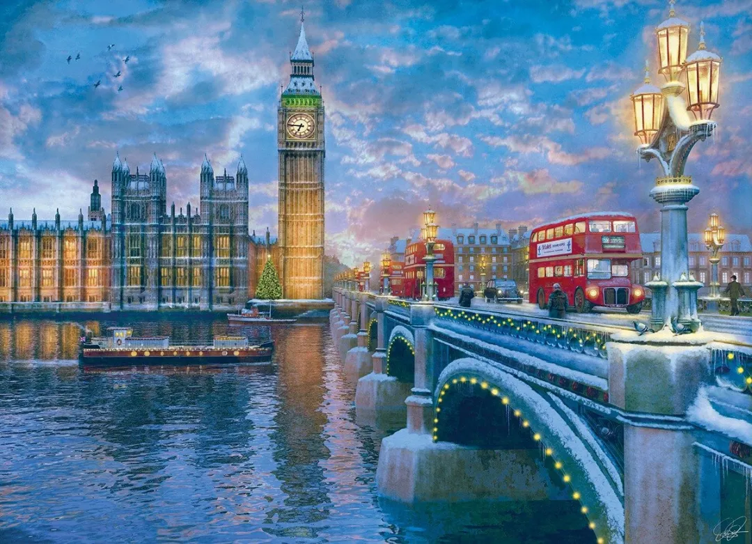Eurographics Kerstavond in London Legpuzzel 1000 Stuks - MPN eu6000-0916