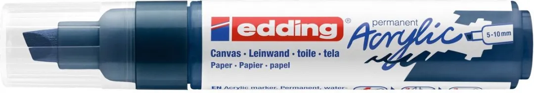 edding 5000 Acrylmarker - 933 Elegant Nachtblauw - afbeelding 2 van 3