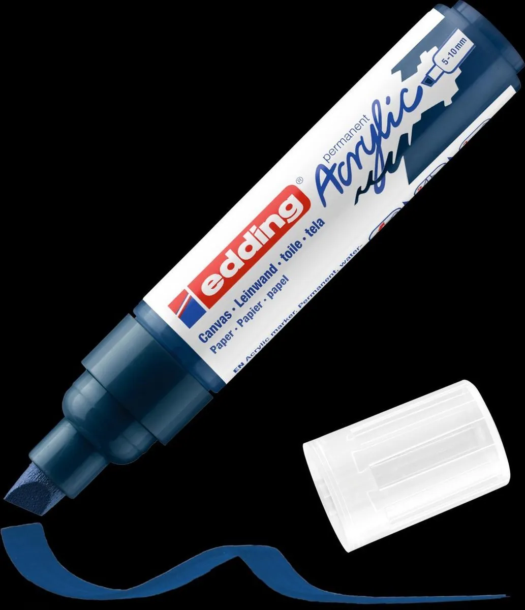 edding 5000 Acrylmarker - 933 Elegant Nachtblauw - afbeelding 3 van 3