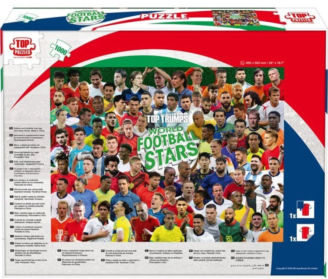 Puzzel World Football Stars 2026 - 1000 Stukjes