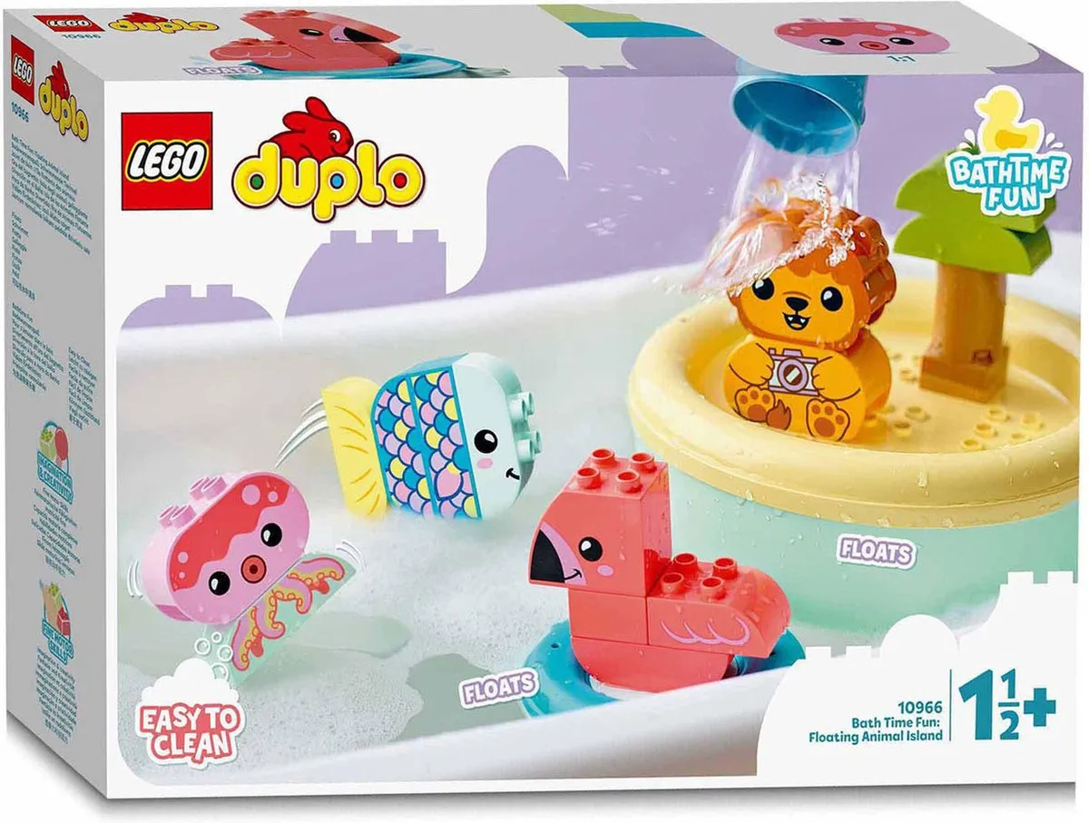 LEGO DUPLO Pret in bad Drijvend Diereneiland 10966 - 20 Stukken