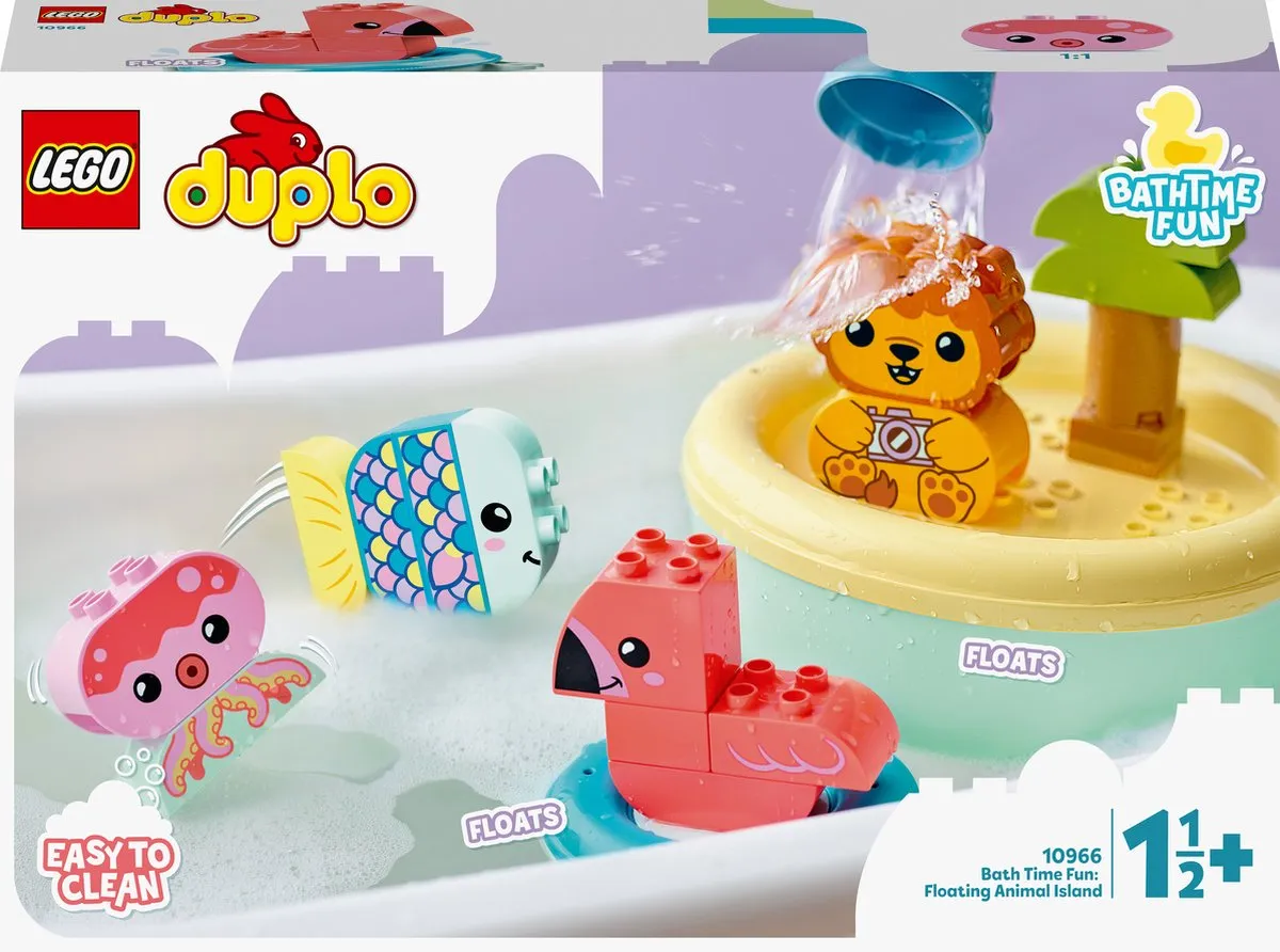 LEGO DUPLO Pret in bad Drijvend Diereneiland 10966