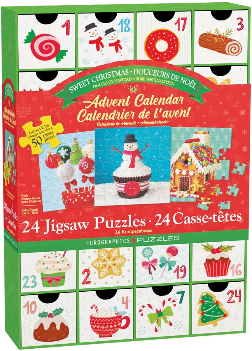Eurographics Kerstsnoepjes Adventskalender 600 Stuks