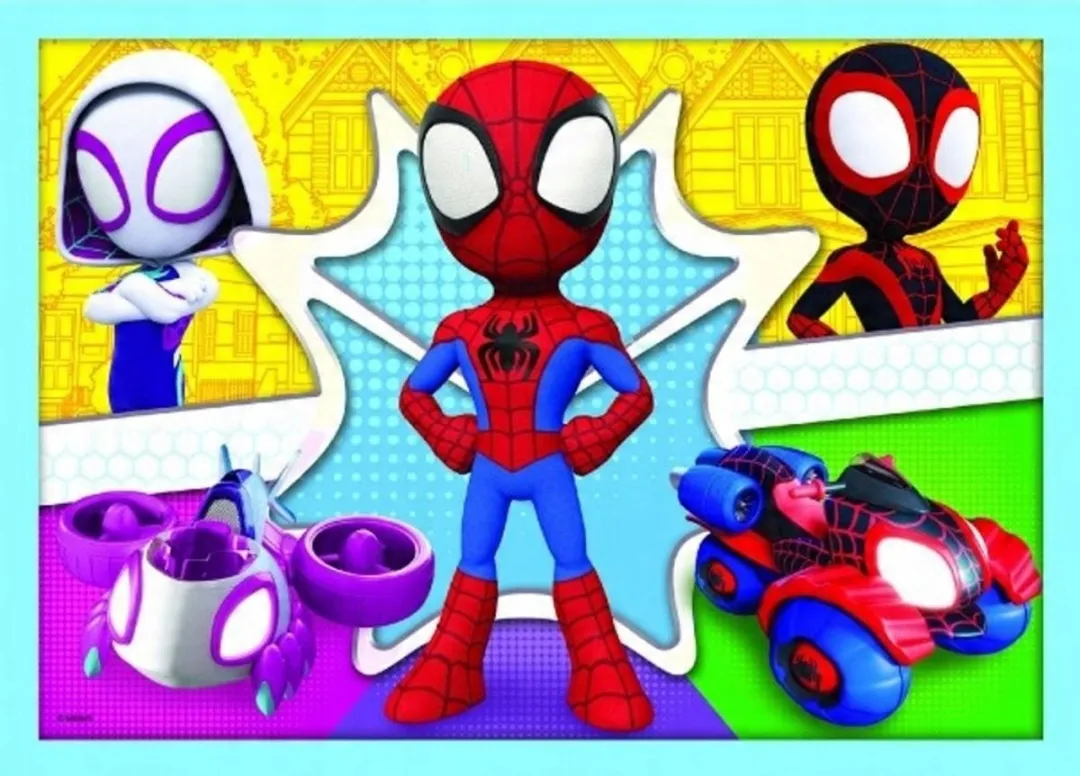 Trefl Spidey's Team 4-in-1 Puzzels - 71 Stuks - Multicolor