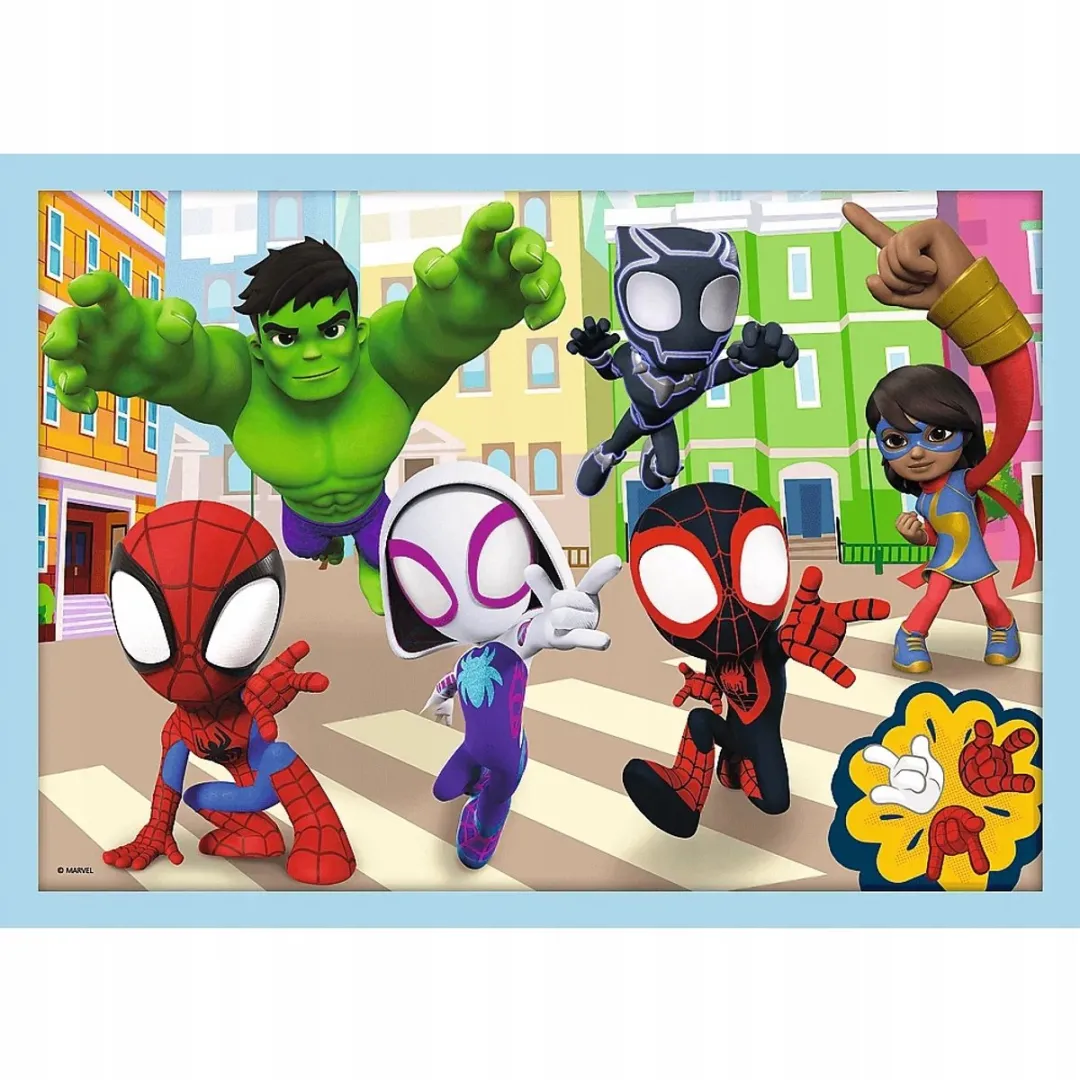 Trefl Spidey's Team 4-in-1 Puzzels - 71 Stuks - Multicolor