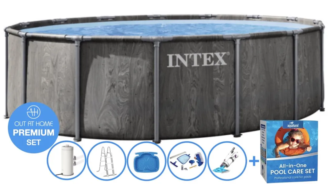 Intex Greywood Prism Frame Zwembad 457x122cm